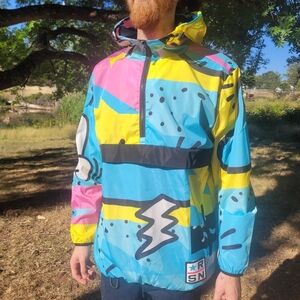 RSN Colorful Graphic Windbreaker